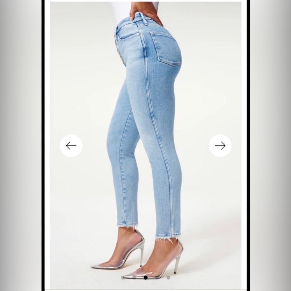 Good American Good Curve Button Fly jeans